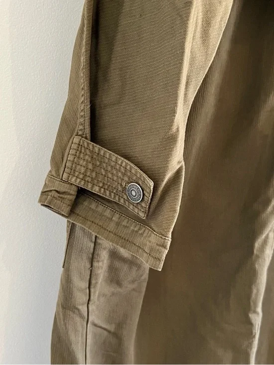 We The Free Olive Military Field Trench Coat NWOT - Picture 8 of 8